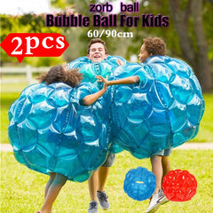 60cm 90cm Zorb Ball PVC Blue/Red Inflatable Bubble Soccer Zorb Ball/Pump for Children Adult Family Outdoor Game Sports Toy Ball