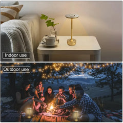 Simple LED Desk Lamp LED USB Rechargeable Light Stepless Dimming Table Lamp Hanging Bedroom Night Lamp Reading Table Lamps