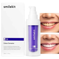 V34 Purple Whitening Toothpaste Removal Tooth Stains Repairing Caring Teeth Orthodontic Toothpaste Fresh Breath Tooth Care