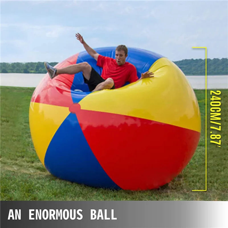 80/200cm Giant Inflatable Pool Beach Thickened PVC Sports Ball Outdoor Water Games Party Children'S Toy Balloon Gifts