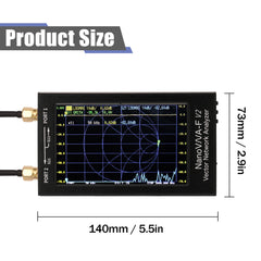 NanoVN-F V2 Vector Network Analyzer 50KHz-3GHz Frequency 4.3Inch IPS LCD Display S-A-A-2 Short Waves HF VHF UHF Antenna Analyzer