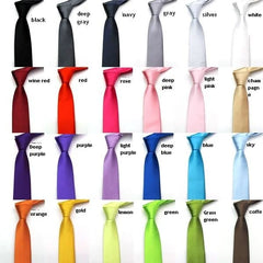 Mans Accessories Slim Skinny Tie for Men Jacquard Woven Solid Champagne Orange Red Purple Blue Ties Wedding Necktie corbatas par