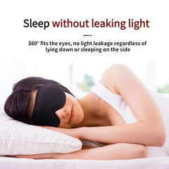 3D Memory Foam Silk Sleep Mask Soft Eye Patches Comfort Three Dimensiona Design Face Sleeping Mask Eyeshade Breathable Women Men