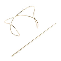 Fashion Hair Stick Boho Irregular Hair Accessories Gold Color Shaped Bun Holder Cage Hair Pins for Women Hairwear Jewelry H040