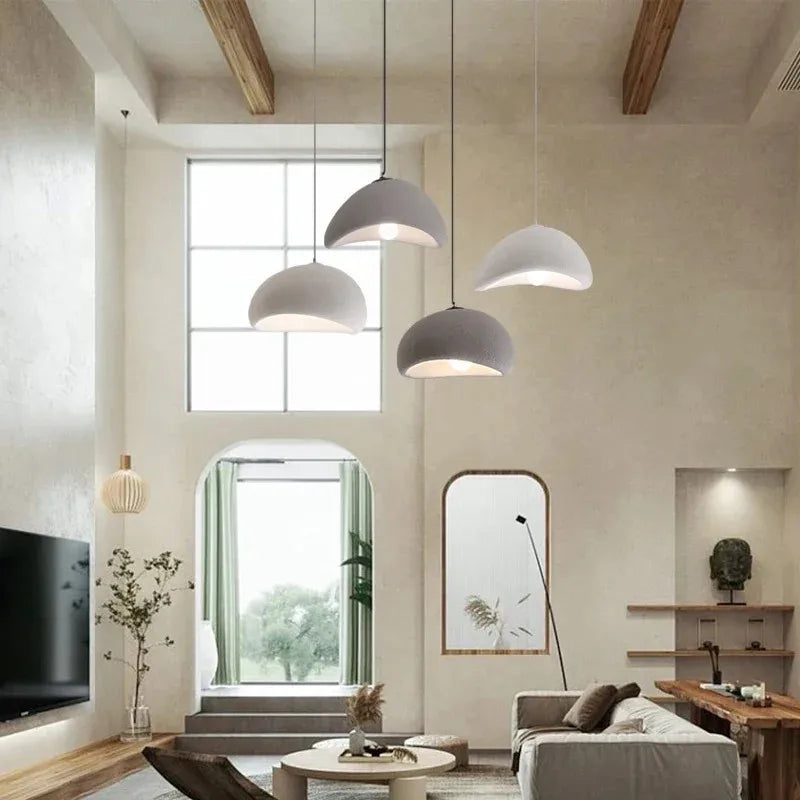 Nordic Restaurant Wabi Sabi E27 Led Pendant Light Modern Cafe Bedroom Led Chandelier Fixtures Bar Dining Room Decor Suspend Lamp