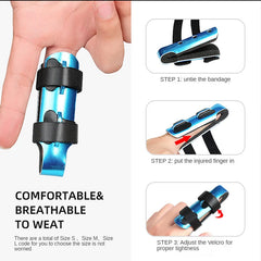 1Pcs Aluminum & Foam Support Brace Finger Splint Hand Trigger Broken Finger Sprain Joint Immobilization Fracture Pain Relief