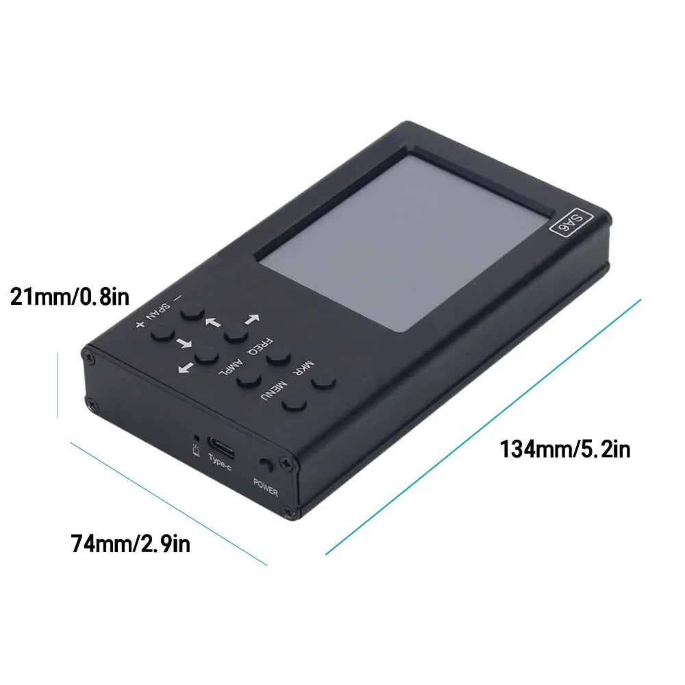 SA6 Spectrum Analyzer 6GHz 35-6200 MHz Signal Generator Wi-Fi 2G 4G LTE CDMA GSM Compass Standard