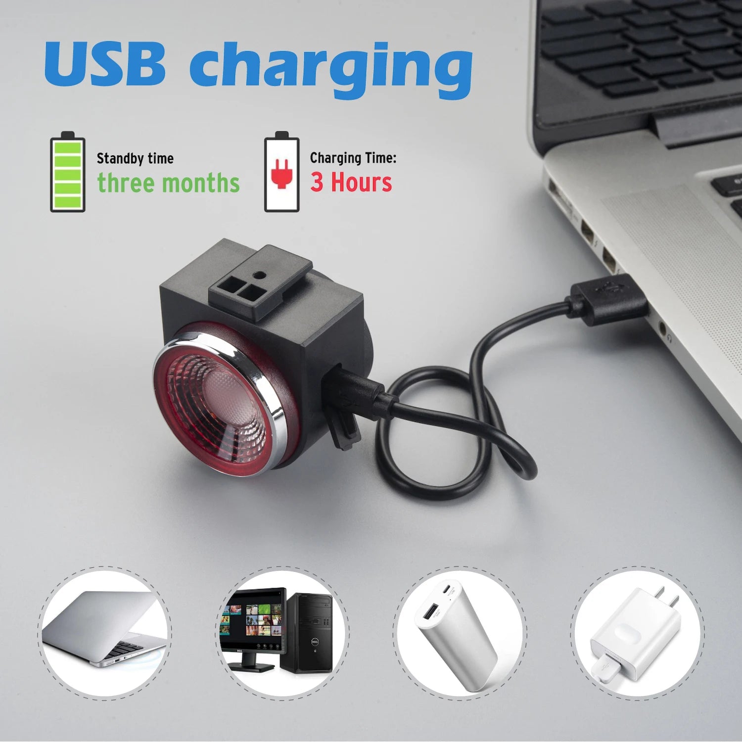 Bicycle Rear Lamp Braking Light Burglary Alarm Remote Call Wireless Control USB Charge LED Lantern Bike Finder Horn A8Pro