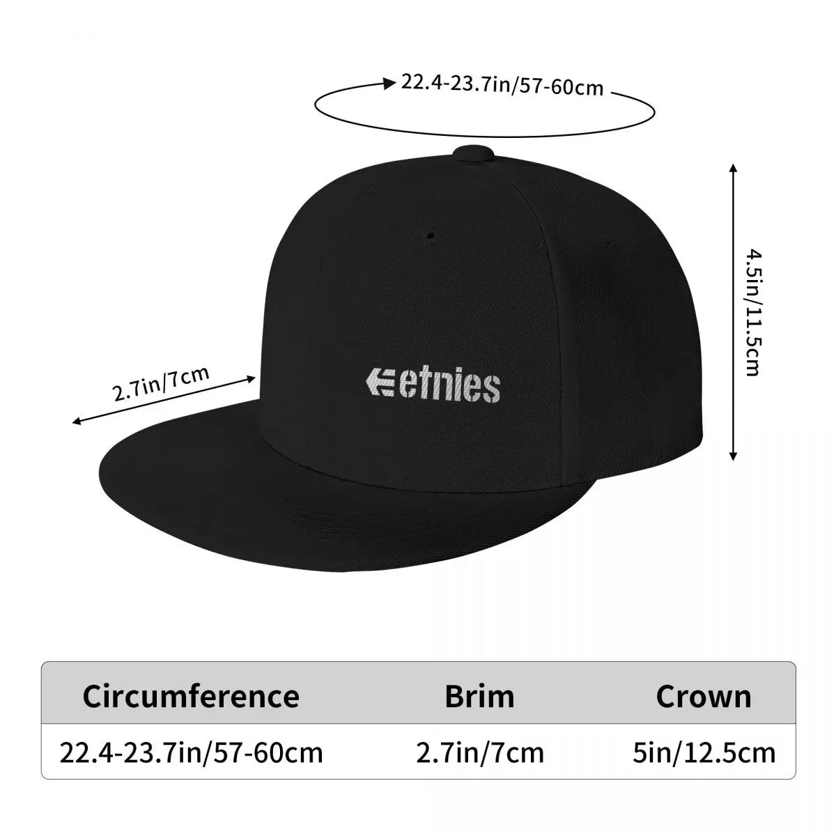 Style Etnies Skate Surf 19 Ss Snapback Cap Hipster Streetwear Baseball Caps