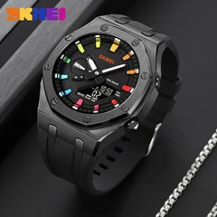 SKMEI 2243 Men's Watch Student Electronic Watch Multi functional Sports Waterproof Night Glow Electronic Watch