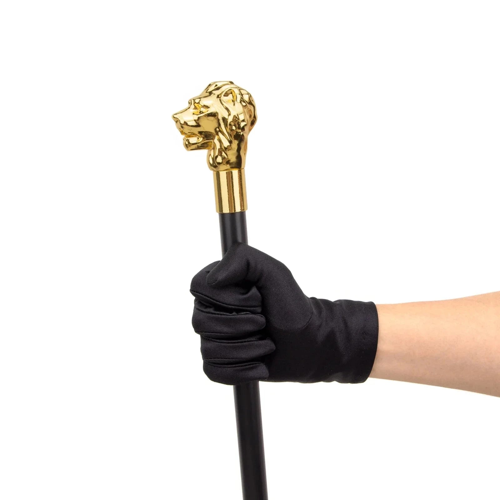 Gold Luxury Lion Head Handle Fashion Walking Stick for Party Decorative Walking Cane Elegant Crosier Knob Walking Stick 93cm