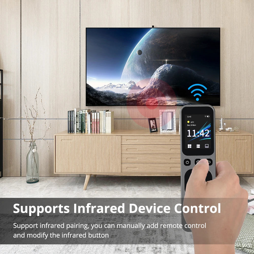 WiFi IR Central Remote Control with HD Touch Screen with Charging Base Smart Control Tuya Smart Zigbee BLE Device