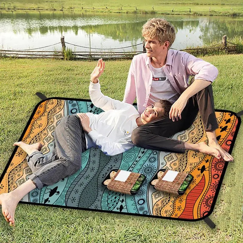 Ultralight Waterproof Camping Mat Outdoor Picnic Blanket Beach Mattress Sleeping Pad 220x180cm Foldable Travel Camping Blanket