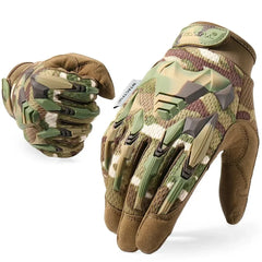 Tactical Gloves Airsoft Men Combat Working Shooting Hunting Full Finger Glove Paintball Driving Rubber Protective Gear