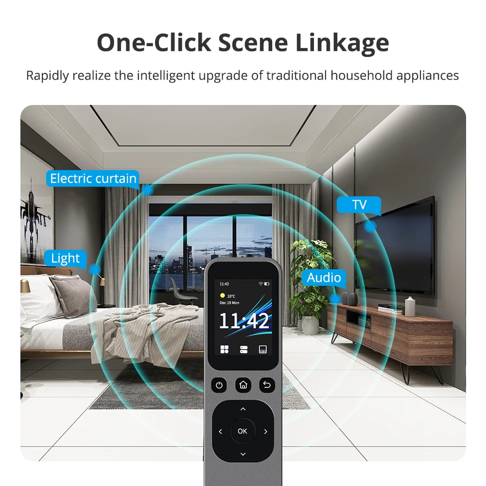 WiFi IR Central Remote Control with HD Touch Screen with Charging Base Smart Control Tuya Smart Zigbee BLE Device