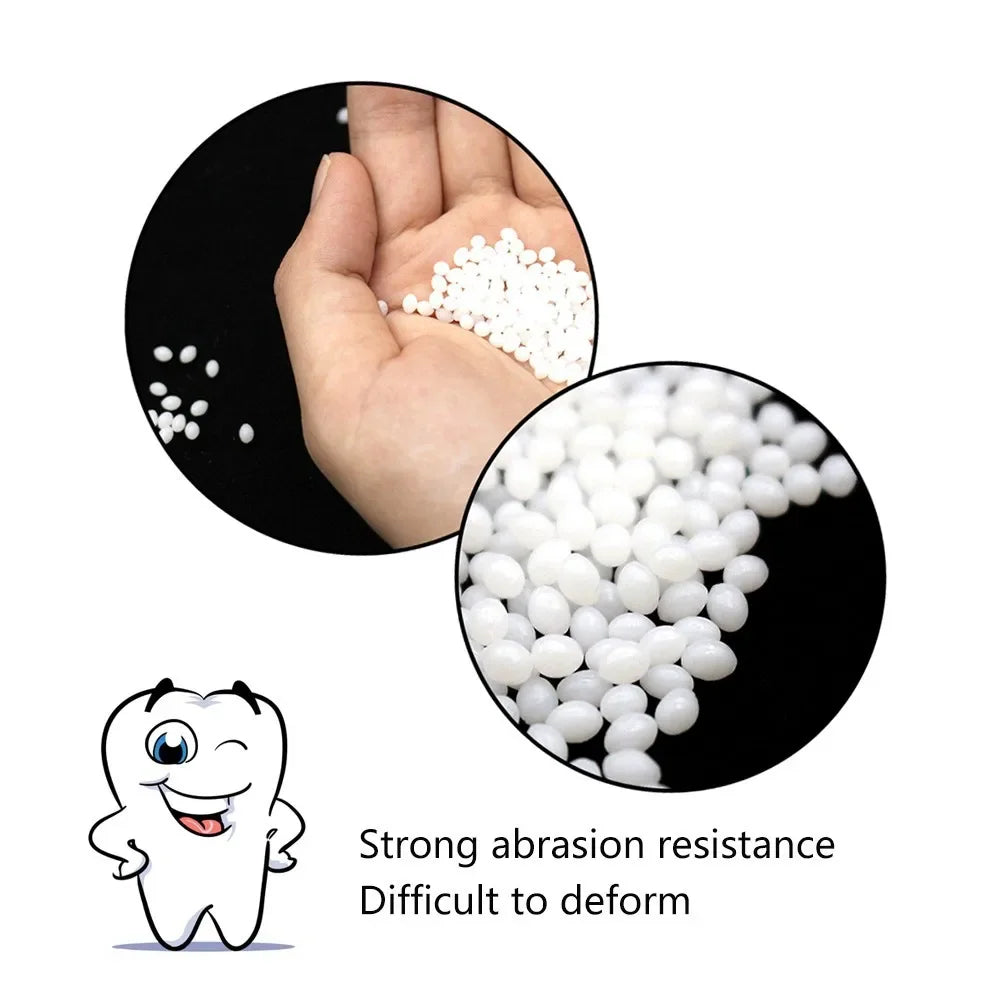 Temporary Tooth Repair Beads Missing Broken Teeth Dental Tooth Filling Material Food Grade FalseTeeth Solid Glue Denture