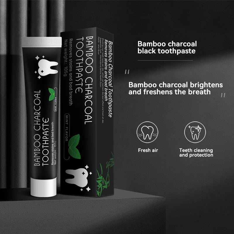 Bamboo Charcoal Toothpaste Whitening Teeth Activated carbon Removing Yellow Teeth Cleaning Tooth Stain Oral Fresh Tooth Care