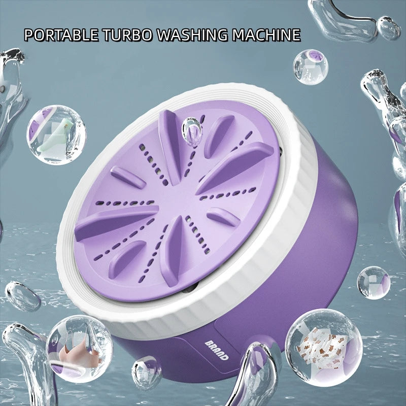 3 Gear Timing Mini Washing Machine Portable Rotating Turbine Washing Machine Underwear Socks Baby's Clothes Washing Machine