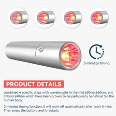 Red Light Infrared Therapy EMS Facial Massager Wound Healing Knee Joint Muscles Pain Relief Treat Inflammation Face & Body Use