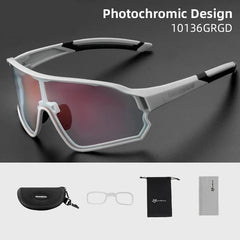 ROCKBROS Photochromic Cycling Glasses UV400 Sunglasses Outdoor Sport Bicycle Eyewear MTB Racing Lightweight Flexible Goggles