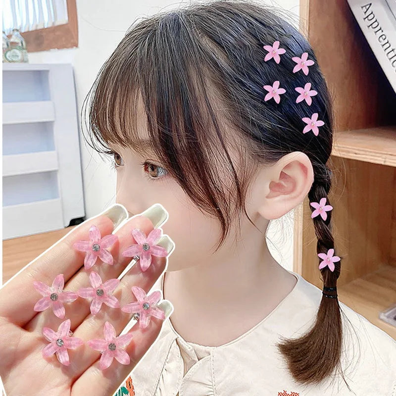 New Kids Mini Hair Clips For Girls Hair Accessories Braided Hair Hairpin Small Flower Sweet Women Fashion Decoration Barrettes