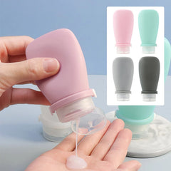 Portable Silicone Travel Bottle Cosmetic Storage Refillable Lotion Bottle Leakproof Shampoo Container Squeeze Tube Empty Bottle