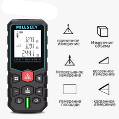 X5 Laser Tape Measure 40M Laser Distance Meter High Accuracy Roulette Multiple Measurement Functions Electronic Ruler