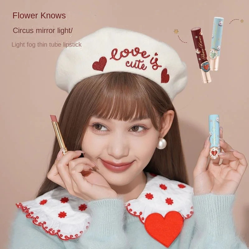 Flower Knows Circus Lipstick Velvet Moisture Matte Finish Waterproof Lip Stick Korean Makeup Lipgloss