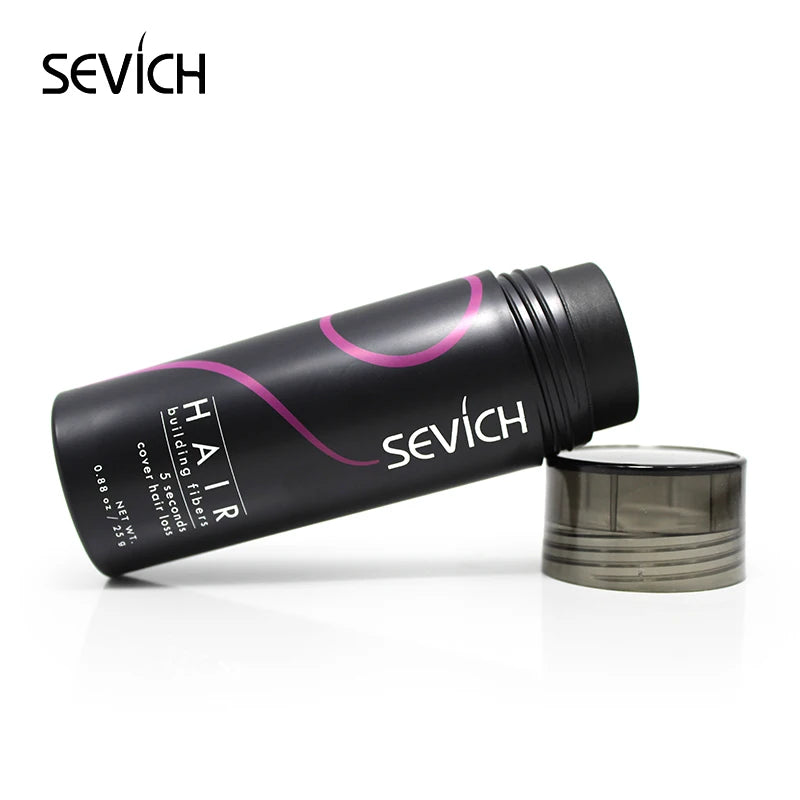 Sevich 25g Hair Fiber Instant Hair Growth Keratin Hair Building Fibers Powder Applicator Comb Extension Hair In Second 10 Color