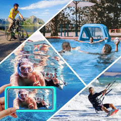 Waterproof Phone Case Universal Self-Check Underwater Pouch Beach Travel Essentials Tech Gadgets Gifts for Samsung LG iPhone Mo