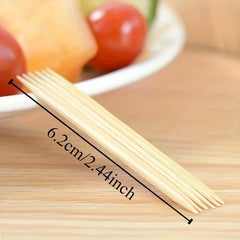 1000PCS Disposable Double Headed Toothpicks Natural Bamboo Floss Home Kitchen Restaurant Hotel Portable Teeth Cleaning Tool