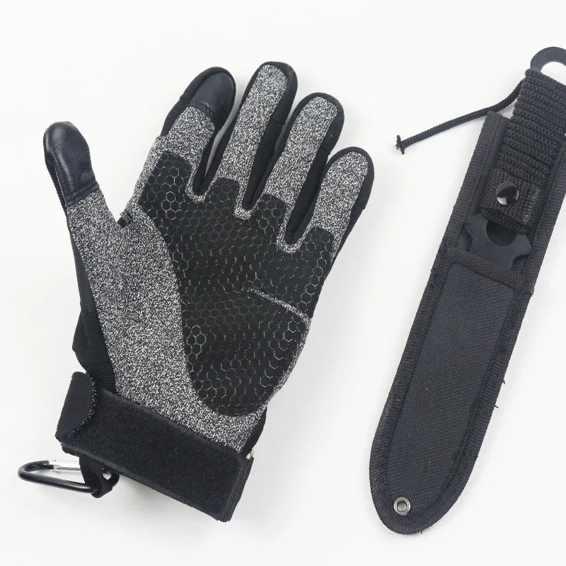 Level 5 Cutting and Stabbing Prevention Tactics Gloves Outdoor All Fingered Male Special Forces Fighter, Self Defense, Riding an