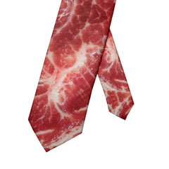 Unisex meat style design tie fashion hot food printing men's tie fun wedding party Halloween shirt accessories