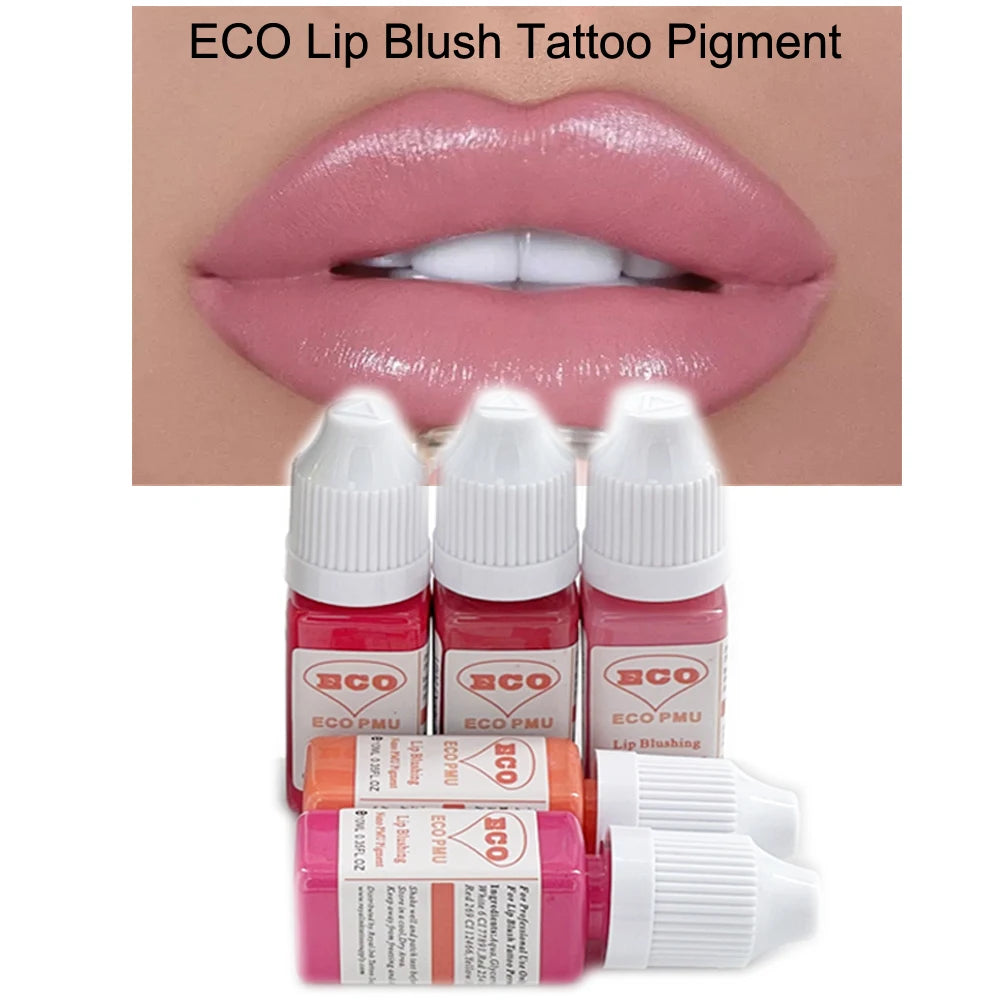 Newest ECO PMU Lip Blush Tattoo Permanent Makeup Pigment 10ml