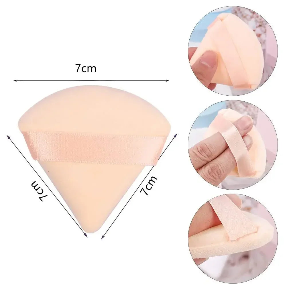 1/3/6Pcs Triangle Velvet Powder Puff Make Up Sponges for Face Eyes Contouring Shadow Seal Cosmetic Foundation Makeup Tool