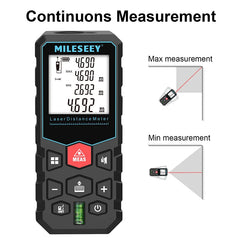 X5 Laser Tape Measure 40M Laser Distance Meter High Accuracy Roulette Multiple Measurement Functions Electronic Ruler