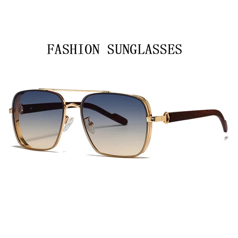 2023 Sunglasses For Men Square Sunglasses Women Trendy Luxe Vintage Fashion Glasses Retro Steampunk Shades Gafas De Sol Hombre