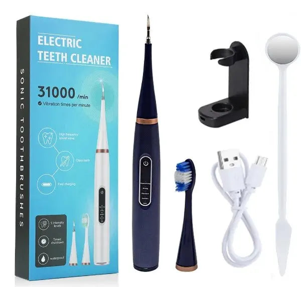 Electric Tooth Whitening Brush Frequency Sonic Teeth Cleaner Dental Scaler Toothbrush Calculus Plaque Remover Stone Remover Kit