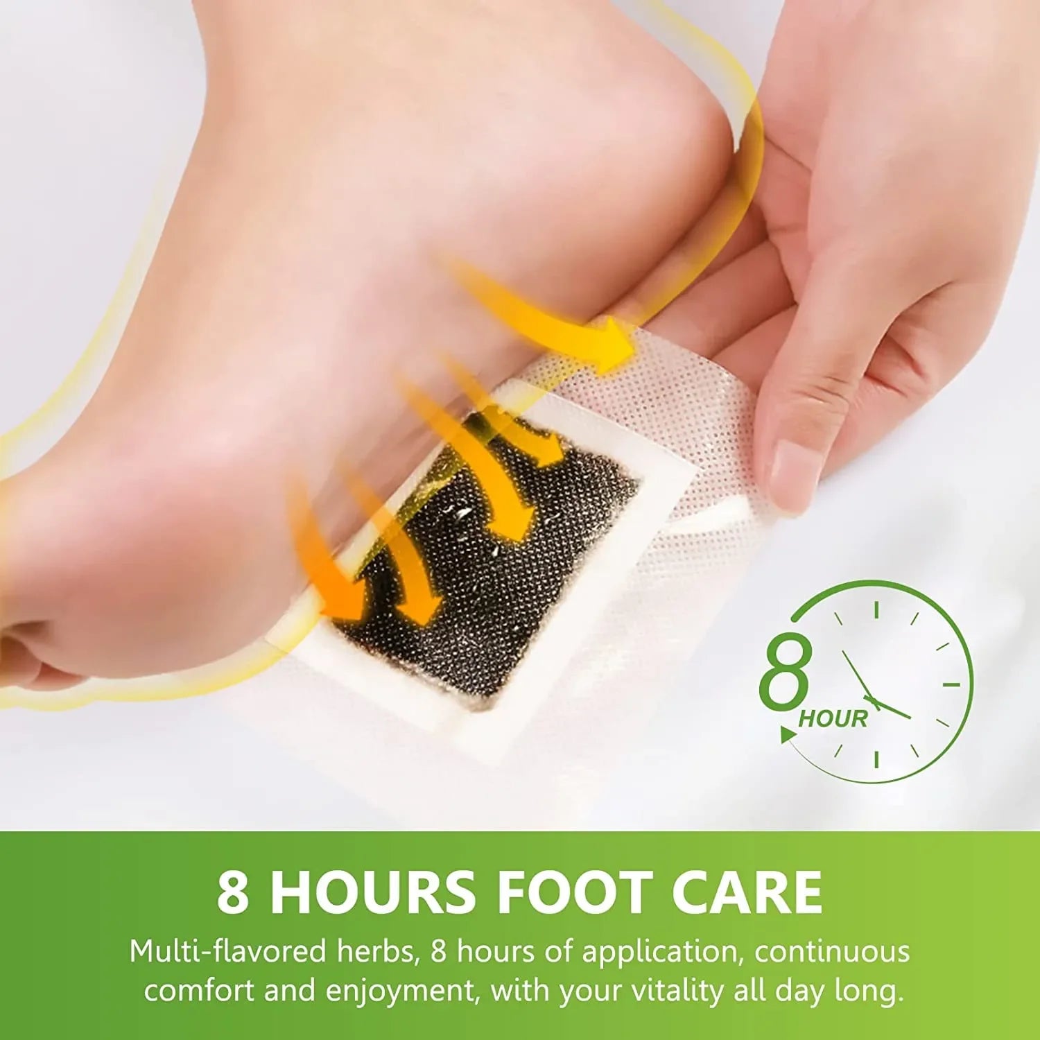 Detox Foot Patches Pads Natural Herbal Stress Relief Feet Body Toxins Detoxification Cleansing Pad Health Care