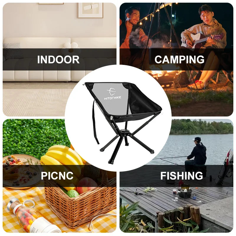 Travel Ultralight Folding Chair Superhard High Load Outdoor Camping Chair Portable Beach Hiking Picnic Seat Fishing Tools Chair