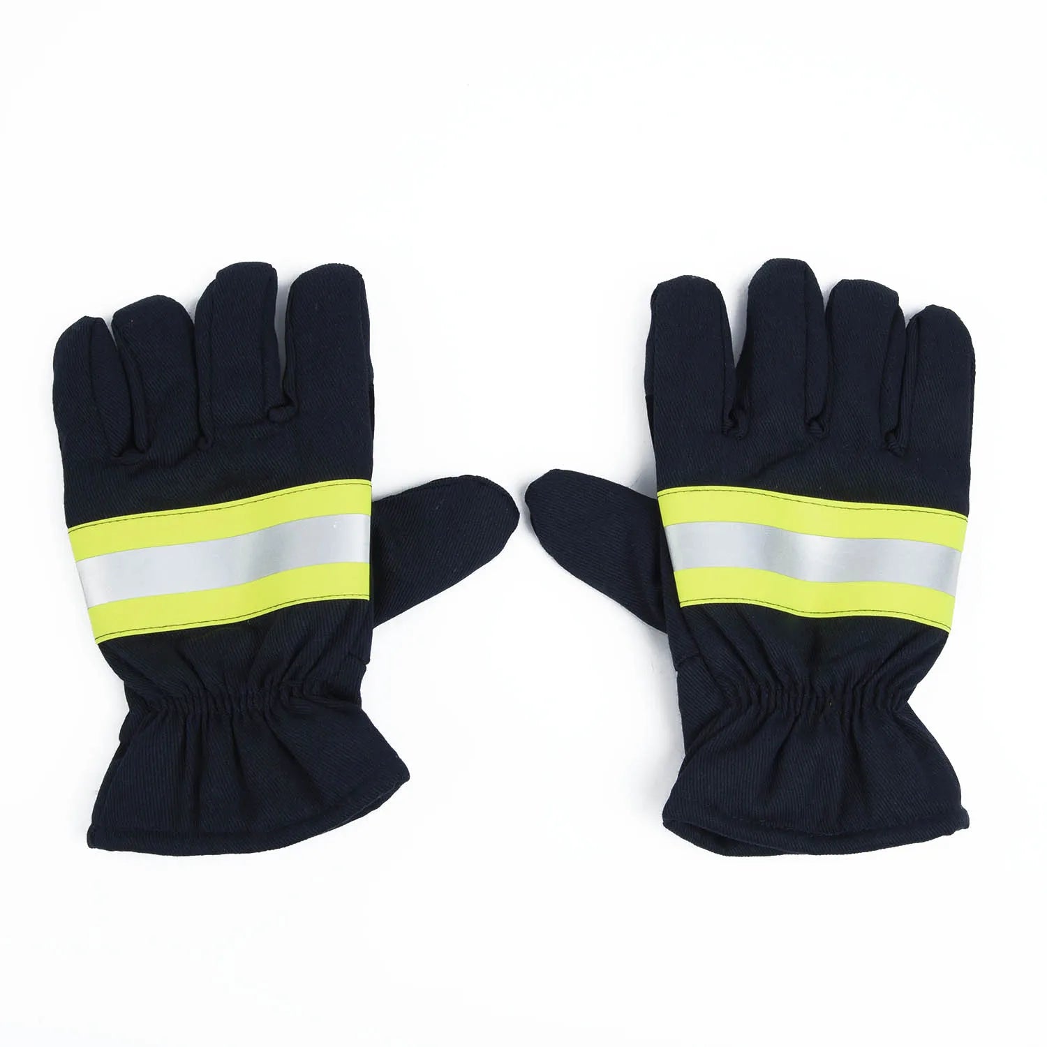 Fireproof Safety Gloves Black Reflective Belt Fire Gloves Protection Supplies For Welding And Cold Weather Firefighting Gloves