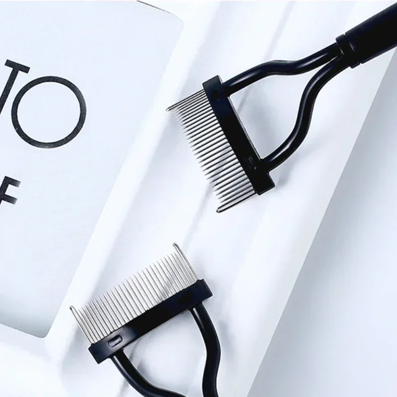 Eyelash Separator Metal Teeth Foldable Eyelash Curler Beauty Makeup Stainless Eyelash Brush Comb Mascara Curl Makeup Tool