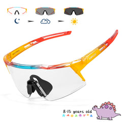 Photochromic Child Sunglasses UV400 Sport Children Cycling Glasses Kids Boys Girls Fashion Bike Glasses Bicycle Eyewear