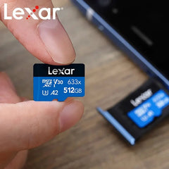 Lexar Original Micro SD Card 128GB 32GB 64GB 256GB 512GB Memory Cards A1 A2 Class10 TF Flash Card for Drone Sport Camcorder