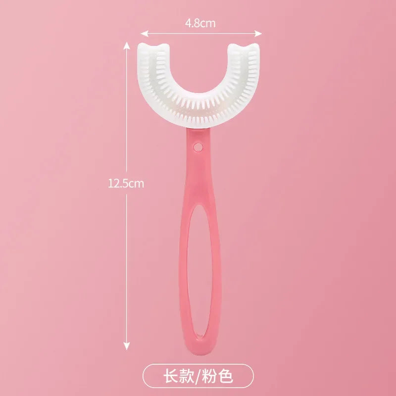 Toothbrush Children 360 Degree U-shaped Child Toothbrush Teethers Brush Silicone Kids Teeth Oral Care Cleaning