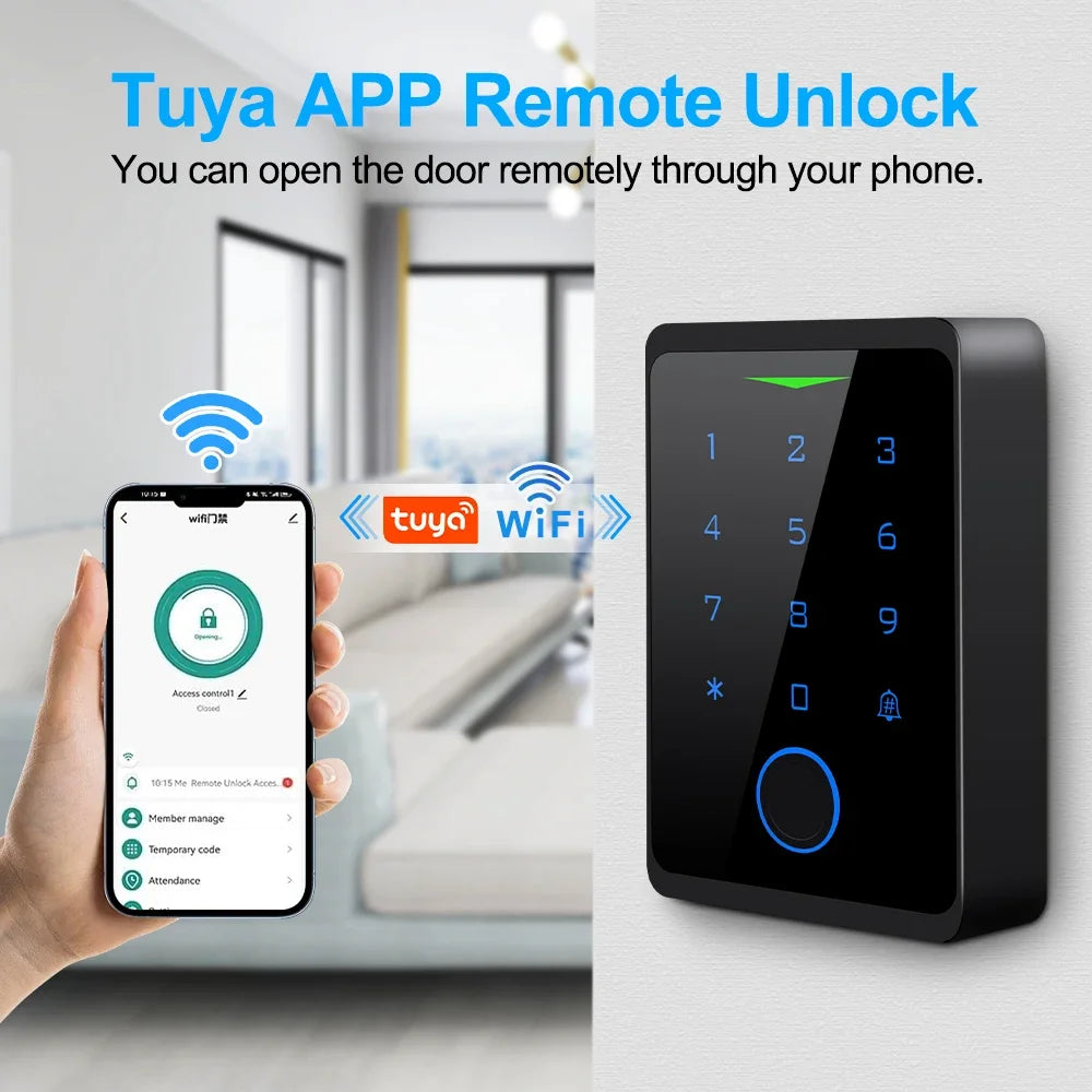 Access Control Kits CF1-WIFI Tuya Door Access Control System Security Protection IP66 Waterproof Digital Electronic Lock