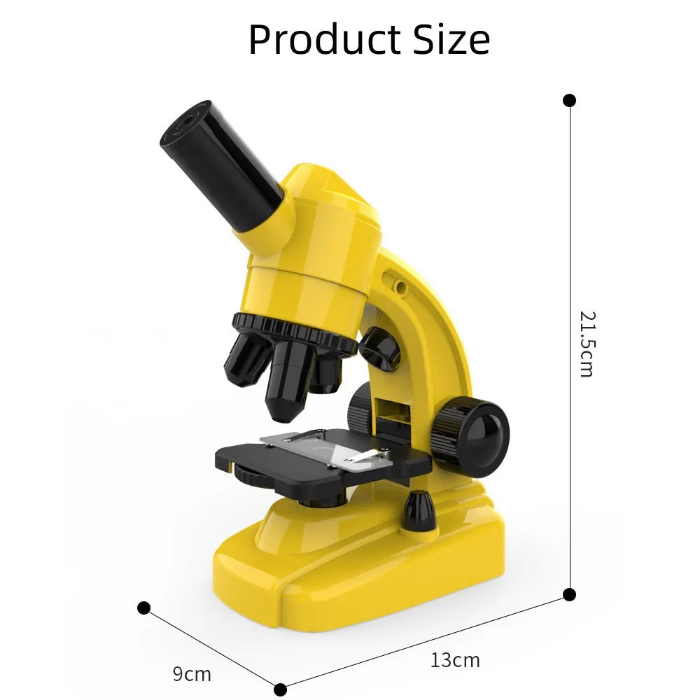 1600X Portable Microscope High Definition Eyepiece Experimental kit Gifts Lab Microscopio for Children's Science Experiment