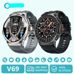 [2023] COLMI V69 1.85" Ultra HD Display Smartwatch Men 710 mAh Large Battery, 400+ Watch Faces Smart Watch For Android iOS Phone