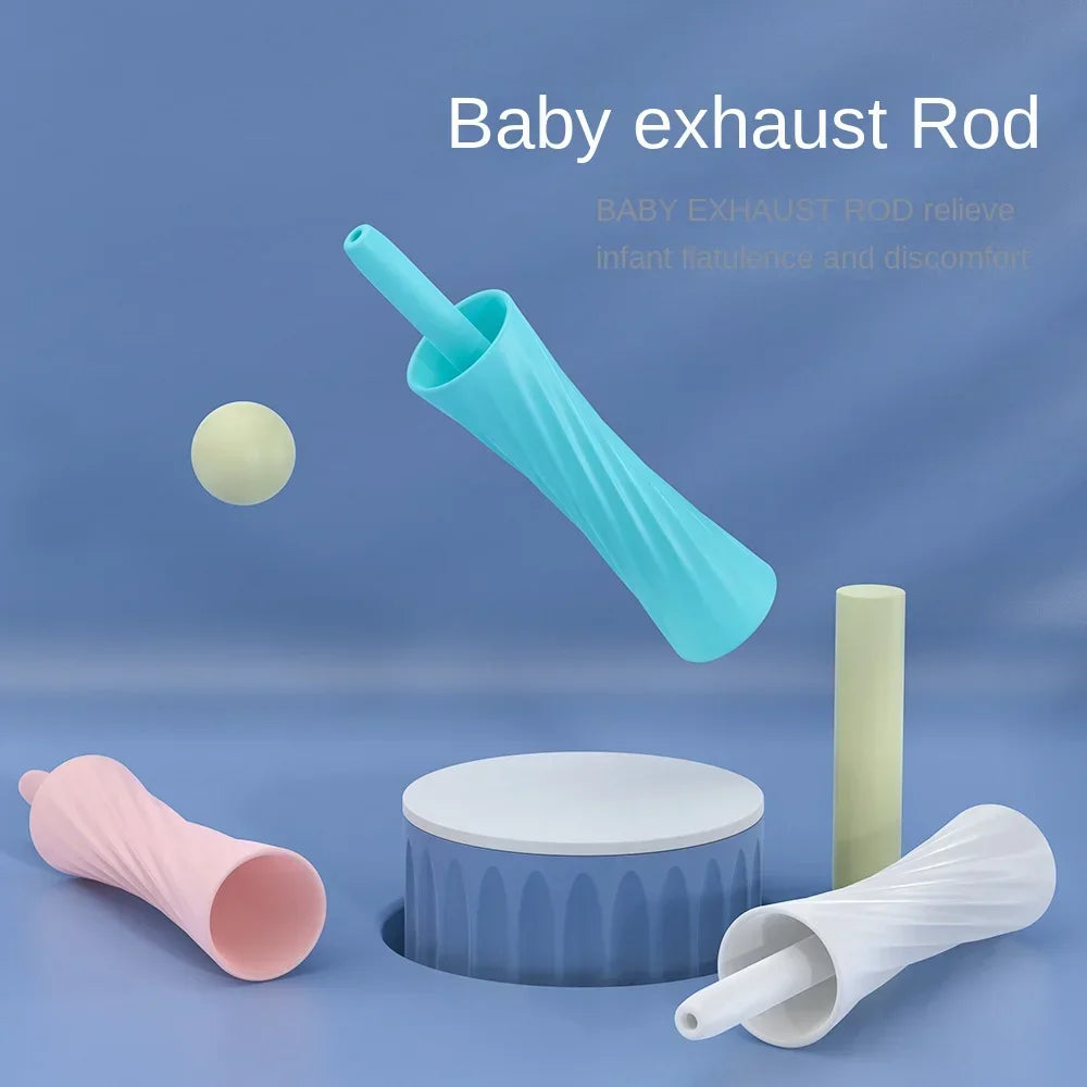 Baby Nursing Accessories Safety Belly Colic Reliever for Babies Baby Care Soft BPA Free Anti-flatulence Exhaust Stick for Infant