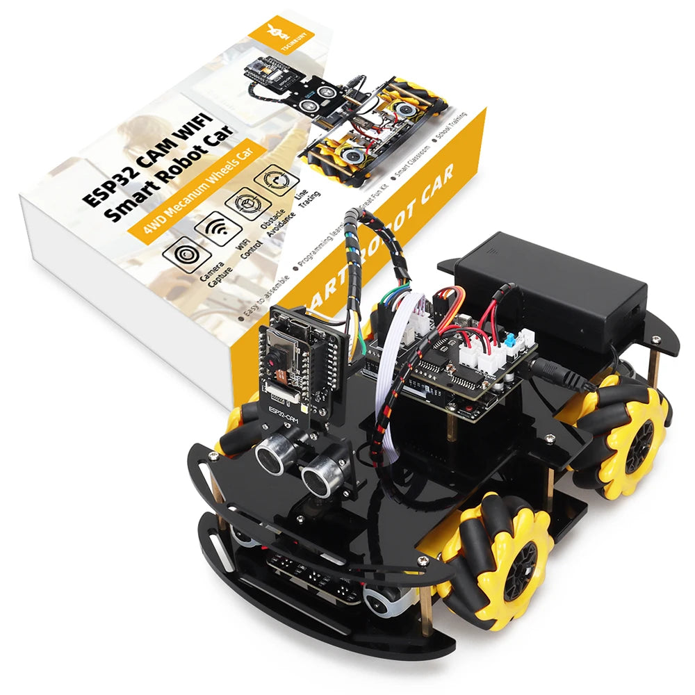 Robotic Starter Kit For Arduino Programming with ESP32 Cam and Codes, Learning and Develop Skill Smart Automation Complete Kit